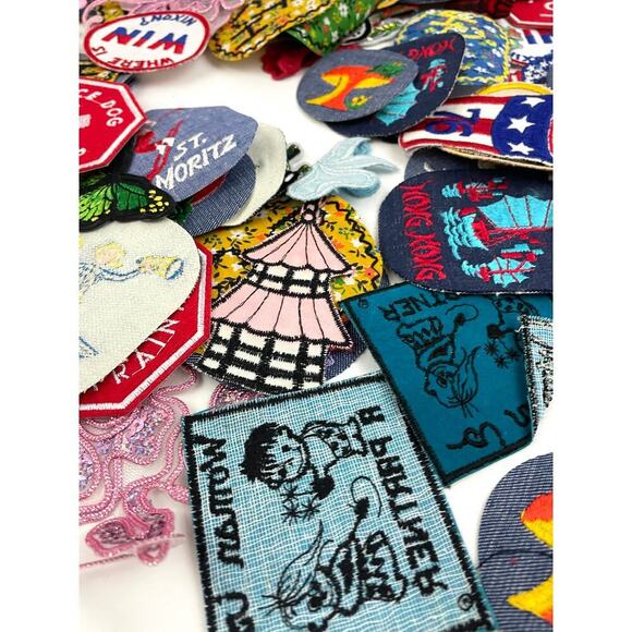 150 PC Assorted Sewing Applique Patches Iron on Sew On NEW Mixed Sequin Crafting - Picture 10 of 16